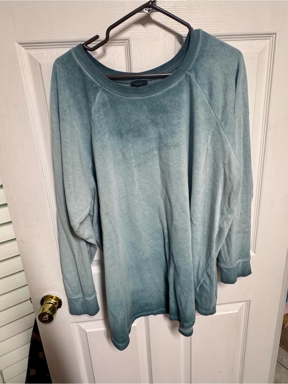 Torrid Teal Green Ombré Creek Sweatshirt Pullover Fleece | Size 3X